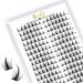 Cluster Lashes 72 Clusters B&Q Lash Clusters D Curl Individual Cluster Lashes Natural Eyelash Clusters DIY Lash Extensions Soft Fluffy Cluster Eyelash Extensions (B33-D-MIX) D-MIX B 33