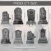 Whaline 24Pcs Halloween Cupcake Toppers 8 Designs Tombstone Graveyard Cake Toppers Scary Cupcake Decoration Table Centerpiece Sticks Appetizer Picks for Party Supplies - Buy Online on SooperMarket.com