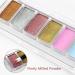 Chrome Nail Powder Palette - Metallic Mirror & Holographic Aurora Shades with Eyeshadow Sticks - Nail Art DIY - Buy Online on SooperMarket.com