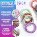 10 Pcs Spiral Hair Bobbles - Elastic Telephone Cable Hair Ties for Women & Girls - Traceless Assorted Colors - Buy Online on SooperMarket.com