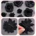 21 Pieces Flower Hair Clips Rose Flower Hair Barrettes Boho Bride Claw Clip Hawaiian Artificial Flower Hairpin Clip Brooch Pin Headpiece Hair Accessories for Girls Wedding Party Halloween (black) - Buy Online on SooperMarket.com