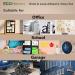 ECOHomes Hook and Loop Tape Set | Interlocking Fasteners for Sewing, Mounting & Fastening | Includes 1 Roll, 8 Strips, 220 Self Adhesive Dots | Black Fabric Tape - Buy Online on SooperMarket.com