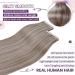LAAVOO Real Hair Tape Extensions - Blond Highlight Ashblond & Platinblond #19/60 - 50g 20pcs 55cm for International Shipping - Buy Online on SooperMarket.com