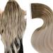 Laavoo 50cm Extensions Tape in Real Hair Balayage Blond Real Hair Extensions Tape Light Brown Ombre Aschblond With Platin Blond Tape In Hair Experiences Real Hair Ombre 20PCs 50g #8/16/60 50cm-20Pcs 2.6/60