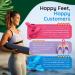 Pedi Couture Women's Pedicure Sandals - Turquoise Toe Separator Slippers - Buy Online on SooperMarket.com