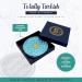 Totally Turkish Metal Compact Mirror Small Folding Round Mirror With Magnetic Close 1x & 2x Magnification For Handbags Make-Up Travel & Commutes Bright & Funky Geometric Pattern (Sky Blue) - Buy Online on SooperMarket.com