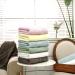Aibaser Bamboo Cotton Bath Towels - 27x54 inch - 6 Piece Set - Ultra Absorbent - White Bath Towels - Buy Online on SooperMarket.com