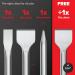 KSP-Tec 4pcs SDS-Plus Chisel Set for Rotary Hammers - Tile Chisel with Storage Case - Ideal for Masonry, Concrete, Brick, Stone - Buy Online on SooperMarket.com