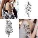 Cerlaza Large Temporary Flower Tattoos for Women - Realistic & Long Lasting Arm Half Sleeves Fake Tattoos - Waterproof & Lasting - 10 Sheets - Buy Online on SooperMarket.com