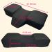 Curved Memory Foam Pillow for Eyelash Extensions - 2 Pillows Bundle with Neck & Back Support Tool Pockets (Black - Buy Online on SooperMarket.com