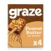Graze Healthy Snacks - Peanut Butter Protein Oat Bar Vegan friendly 4x30g