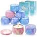 Fragrance candles Gift 8 Pack: 4.4 OZ Soy Wachs Aromatherapy Candt strongly fragrant essential oils for stress relief Christmas birthday Mother's Day Gift candles decoration & bathroom (4 pack*2) F09 starry sky