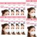 No Ear Hurts (Pack of 10) Weightless KF80 Kids (XS) Face Mask (Age 2 to 5) Made in Korea Respirator Protective Disposable Dust Covers (Boys & Girls Children Black & White) MIMA (Not KF94) (WHITE)