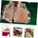 ORFOFE 1 Set Christmas Bags Holiday Bags Christmas Candy Bag Burlap Bag Pouch Snack Bag - Buy Online on SooperMarket.com