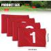 Tobwolf 4PCS Portable 15x22cm Golf Flags for Putting Green - 420D Nylon Practice Targets with Numbered Pins - Indoor/Outdoor Use - Buy Online on SooperMarket.com