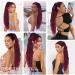 PORSMEER 28 Wine Red Beach Wave Ponytail Extension for Women - Buy Online on SooperMarket.com