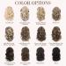 REECHO 10 Inch Ash Brown Ponytail Extension | Short Curly Synthetic Hairpiece with Platium Highlights - Buy Online on SooperMarket.com