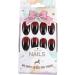Brishow Coffin False Nails Halloween Decoration Black Red Press On Nails - 24pcs for Women and Girls - Buy Online on SooperMarket.com