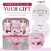 Cherry Blossom Spa Gift Basket Set for Women - Luxury Bath and Body Set with Lotions, Bath Bombs, Mirror, Travel Bag - Perfect Christmas Gift - Buy Online on SooperMarket.com