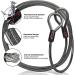 VIGO Sports Panzer Loop Cable Lock 2m - 10mm Thick Weatherproof & Durable Security Solution for Bikes Grills Garden Furniture & Strollers - Prevent Theft! - Buy Online on SooperMarket.com