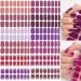 NAILDOKI Nail Stickers 12Sheets x 16 Pieces Full Wraps Nail Polish Strips Self-Adhesive Gel Nail Art Decals for Women Girls A1-19