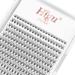 240 Pcs DIY Eyelash Extension 10D Thickness 0.10mm Individual Lashes Cluster C Curl 8-14mm Single Lashes Reusable Professional Makeup Mini Lash Clusters Extensions at Home (10D C 8-14mm)