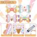 Whaline 4Pcs Dessert Glitter Bow Hair Clips - Summer Colorful Leather Hairgrips for Girls and Women - Birthday Party Hair Accessories - Buy Online on SooperMarket.com