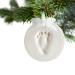 Tiny Ideas Baby Handprint/Footprint Ornament Kit - Holiday Gift/Nursery D cor - Creative Baby Gift & Registry Addition - Stocking Stuffer/Christmas Idea - White Ornament - Buy Online on SooperMarket.com