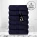 Lavish Touch Hand Towels - Luxury Spa Quality 100% Cotton 600 GSM Pack of 6 | Soft, Highly Absorbent Midnight Hand Towels for Bathroom, Kitchen, Hotel, Gym - Buy Online on SooperMarket.com