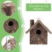Wooden Bird Nesting Box House - Outdoor Garden Decorative Birdhouse 3.9x3.5x5.9inch - Buy Online on SooperMarket.com