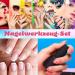 Friusate 15-Piece Nail Art Stamper Set | Clear Jelly Stamper & Spatula for French Manicure | Perfect for Gel Nails & Smile Line Designs - Buy Online on SooperMarket.com