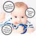 OgoBolli Gummi Teething Ring Sensory Ball Toy for Babies & Toddlers - Non-Toxic Silicone - Blue Blueberry - 6+ Months - Buy Online on SooperMarket.com
