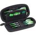 Casemaster Sentry Dart Case Slim EVA Shell for Steel and Soft Tip Darts, Hold 6 Darts and Features Built-in Storage for Flights, Tips and Shafts Black