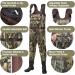 HISEA Neoprene Chest Waders with Boots - Truetimber Drt Camo, Size 11 | Men's Duck Hunting Waders - Buy Online on SooperMarket.com