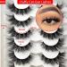 Heracks F-01 20 Pairs Short Mink Lashes 3D Wispy Cat-Eye Natural Look - Mixed Styles False Eyelashes Pack for Fluffy Lashes-A - Buy Online on SooperMarket.com