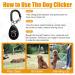 Professional Dog Whistle and Dog Clicker Set Supersonic Dog Training Whistle for Recall with Black Lanyard Adjustable Frequency Puppy Clickers for Training Stop Barking Pet Obedience(2 Pieces) - Buy Online on SooperMarket.com