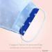 Dance Pattern Washable Cotton Mask for Kids & Adults - 2-Layer with Nose Bracket & Filter Bag - Oeko-Tex Standard 100 - Blue & White Dots (1 Pack) - Buy Online on SooperMarket.com