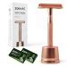 Razor plane with razor plane stand women's razor plane metal eco razor metal zero waste safety razor ladies razor plane intimate area razor plane closed comb metal razor plastic -free rose gold suit