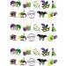 30 Stand Up Mardi Gras Carnival Fiesta Themed Edible Wafer Paper Cake Toppers Decorations - Buy Online on SooperMarket.com