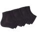 Vented Moisturizing Gel Heel Socks 3 Pairs Toeless Spa Sock for Foot Care Treatment Cracked Heels Dry Feet Foot Calluses (Black)