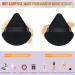 100pcs Black Triangle Powder Puffs - Soft Makeup Sponge for Loose Mineral Body Powder - Velour Cosmetic Foundation Tools - Buy Online on SooperMarket.com