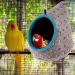 MEWTOGO Winter Warm Bird Nest with Fixable Opening - Plush Snuggle Parrot House for Various Bird Species - Buy Online on SooperMarket.com