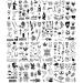Vintage Patchwork Temporary Tattoos - Small Semi-Permanent Minimalist Line Art Black Fake Tattoo for Adults - Gothic Aesthetic Designs - Buy Online on SooperMarket.com