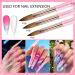 Saviland 6PCS Acrylic Nail Brush Set - Pink Gradient Brushes for Acrylic Application - Sizes 6/8/10/12/14/16 - Ideal for Beginners and Professionals - Buy Online on SooperMarket.com