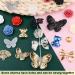 Kikonoke 350pcs 3D Resin ABS Rose Flower Bows Butterfly Charms with Pearl Beads - Black | Craft DIY Supplies - Buy Online on SooperMarket.com