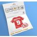 Cakeshop Cake Decoration Pack | Football Shirt Birthday Premium Double Sided Glitter Card Cake Topper & 25g Party Pack of Cake Sugar Sprinkles | Custom Name & Age Cake Decoration (Red) Non-Prime Glitter Card: Red - Buy Online on SooperMarket.com