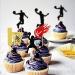24 Basketball Theme Cupcake Picks - Sports Party Decorations & Accessories for Kids' Birthday Cakes - Buy Online on SooperMarket.com