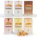 Gusta Authentic Biscotti Made in Tuscany Italy - 6 Units Variety Value Pack - Original Two Bites Size - All Natural Ingredients - Fresh & Genuine Italian Dessert Treats - 3.3lb