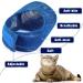 Weewooday Cat Grooming Washer Mesh Bag - 2 Pack Breathable Adjustable Muzzles for Bathing, Nail Trimming, and Feeding - Scratch-Resistant Restraint Bag in Blue - Buy Online on SooperMarket.com