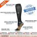 Copper Compression Socks (8 Pairs) 15-20 mmHg | Graduated Athletic & Daily Wear for Men & Women | Running, Travel | Black | Large-X-Large - Buy Online on SooperMarket.com